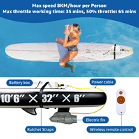 Propulseur sous-marin pour paddle board et kayaks, aileron électrique pour bateau de pêche, moteur sans balais 240W, remplacement rapide de la batterie