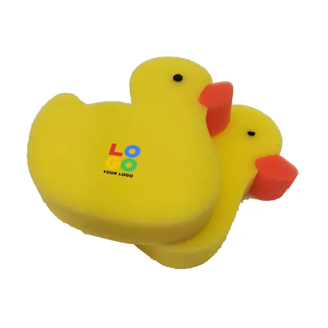 BBS003 New Arrival Body Sponge Eco-friendly Bath Sponge Yellow Duck Bath Sponge Bath Toy for Kids