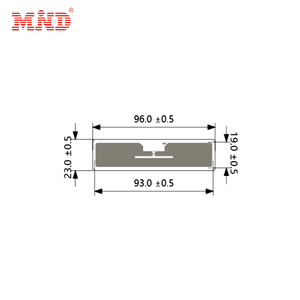 ISO 18000 6C UHF khảm 9654 người ngoài hành tinh H9 chip dài phạm vi thụ động UHF nhãn RFID Sticker tag - Product Image 5