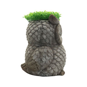 Des ornements de <span class=keywords><strong>pot</strong></span> de fleurs animaux personnalisés peuvent être utilisés pour faire des lapins, grenouilles et hiboux Figurines résine cadeau Anime Figure - Product Image 3