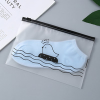 Personnalisable Ziplock PE Pull-Tab Sac pour Bijoux Vêtements Intimes Stockage Oiseau Transparent Conception pour Boucles D'oreilles Emballage