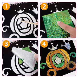 Mainan Foil seni kreatif kustom, Stiker putri Eva peri seni tanpa jaring Foil Kit seni menyenangkan untuk anak-anak - Product Image 4