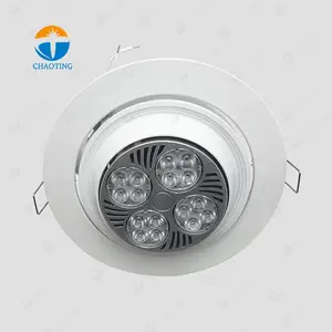 Projecteur de plafond à LED Downlight Frame Encastré Spot LED COB Fer Cylindre Down Lights PAR30 E27 Head Lamp Housing