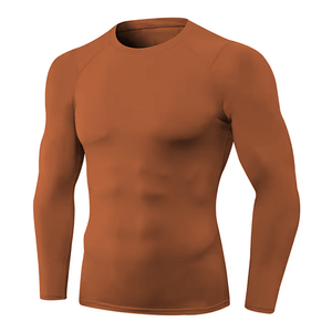 Premium Quality Compression Shirt Breathable gym wear <b>Tight</b> TShirt Custom Logo Compression Shirts for Men Gym Workout Sportswear - Product Image 4