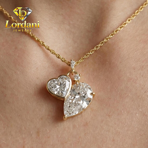 <span class=keywords><strong>Collana</strong></span> con Pendente <span class=keywords><strong>Solitario</strong></span> Personalizzato Certificato IGI in Oro 18K, <span class=keywords><strong>Diamante</strong></span> Coltivato in Laboratorio CVD HTHP Taglio a Cuore DEF VVS1 da 1-10 carati - Product Image 3
