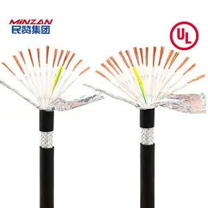 UL2464 RVVP/KVVRP 0,2mm 0,3mm 0,5mm 0,75mm 1,5mm 10/12/16/20/24/30 Cable de protección de control de señal de cable eléctrico de cobre con escudo