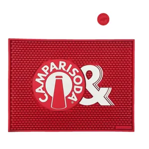 CAMPARI=OEM Logo Soft PVC Rubber Bar Mat Rubber Beer Mats=CAMPARI-2