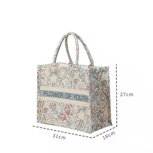 Tùy Chỉnh Thân Thiện Với Môi Của Phụ Nữ Vải Túi Xách Tái Sử Dụng Và Có Thể Gập Lại Mua Sắm Thời Trang Túi - Product Image 6