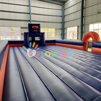 Terrain de jeu de savon gonflable Trampoline de parc Terrain de basket gonflable pour terrain de football Juego