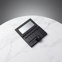 Boîtes rigides de luxe magnétiques faites à la main pour palettes de fards à paupières vides, avec miroir intégré et emplacements multi-compartiments, personnalisables avec logo, vente en gros