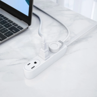 Prise à 45 degrés avec câble d'extension standard Multi Plug Portable Ultra-Mini Design Power Strip