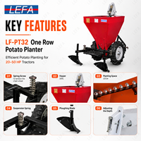 Mini-tracteur avec outils de plantation manuels pour pommes de terre/ail à une rangée, pour la plantation à la ferme, état neuf et d'occasion