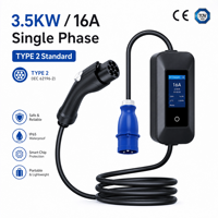 220V Elektroauto-Ladegerät Tragbares Ladegerät Typ2 110V Changan Typ 2 EV-Ladegerät 22 kW Überspannungsschutz Typ 2 EV-Ladegerät