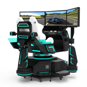 Mô hình mới 6DOF 3 màn hình mô phỏng lái xe đua trong nhà tốc độ VR dành cho trung tâm trò chơi điện tử chất liệu kim loại nhôm - Product Image 3