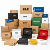 Boîtes d'expédition en carton ondulé kraft écologiques et recyclables avec impression quadricolore pour l'emballage e-commerce