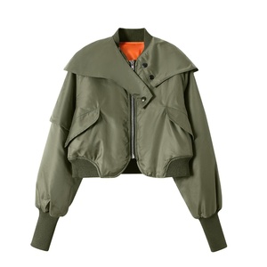 Custom Women's Spring/summer <strong>Sheer</strong> blazer <strong>Jackets</strong> Top Croppedd Varsity <strong>Jackets</strong> Streetwear for Wholesale Women 2023 - Product Image 1
