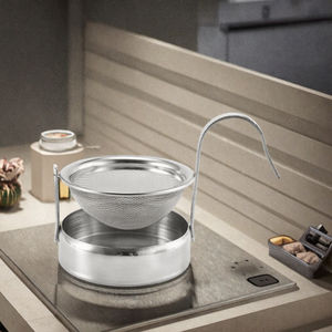 Colador de Té de Acero Inoxidable Chapado en Oro de Grado Alimenticio, Ecológico y Fácil de Usar, con Mango de Gancho - Product Image 3