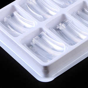 SunelPort Moldes de <span class=keywords><strong>Uñas</strong></span> Cuadrados de Cristal para Nail Art, 100 Unidades en Caja, Estilo Transparente Ultrafino, Extensión Completa de <span class=keywords><strong>Uñas</strong></span> - Product Image 4