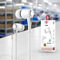 Écouteurs intra-auriculaires filaires plats de haute qualité, écouteurs MP3, écouteurs mobiles