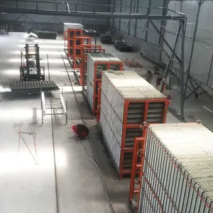 Precast beton zemin duvar paneli döşeme makinesi içi boş çekirdek levha makinesi hafif ince beton levha makinesi