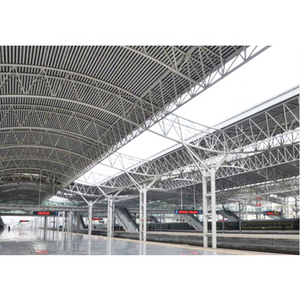 Conception préfabriquée de toit de gare de sécurité LF pour la gare de train à structure spatiale en acier - Product Image 2