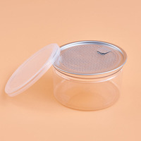 Contenants à dessert en PET transparents personnalisables avec logo, 100 ml, 200 ml, 250 ml, boîtes à gâteaux en plastique avec couvercle facile à ouvrir, pots à glace