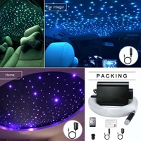 12W 12V RGBW Led fibre optique lumières Kit moteur éclairage professionnel pour Bars fêtes plafond toit de voiture