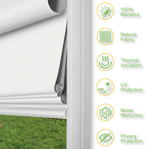 Xinsbest Top Down Bottom up No Drill Nuances romaines pour fenêtres sans outils Nuances romaines Protection UV Stores d'isolation thermique - Product Image 3