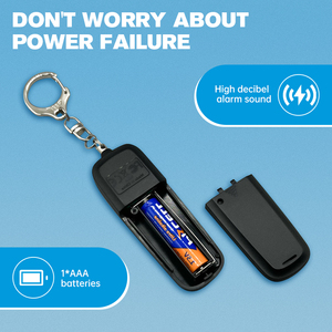 جهاز إنذار شخصي للدفاع عن النفس بقوة 130 ديسيبل مع مصباح <span class=keywords><strong>LED</strong></span> عالي الحساسية وسلسلة مفاتيح، متاح بالجملة وبتصميم حسب الطلب - Product Image 5