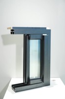 Fenêtres et portes françaises en aluminium standard, fenêtre à battants pour l'installation dans les maisons avec vitrage simple/double