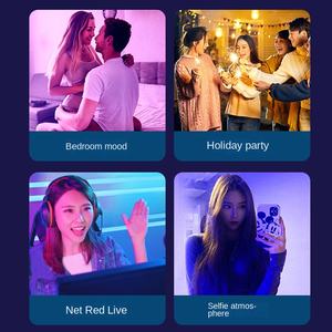 Bombilla LED recargable RGB de 5W <span class=keywords><strong>E26</strong></span> <span class=keywords><strong>E27</strong></span>, luz inteligente que cambia de color con control remoto <span class=keywords><strong>y</strong></span> gancho magnético para decoración del hogar - Product Image 5