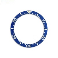 Insert de lunette en céramique plate JGCF 38mm*31.5mm pour montres SKX007 SKX009 – Pièces de rechange