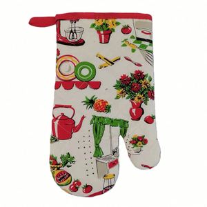 Custom Christmas Oven Mitts Set with Pot Holders for Holiday <b>Cooking</b> Corporate <b>Gifts</b> - Product Image 2
