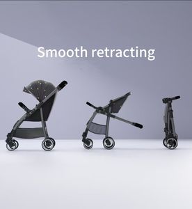 Jxb हल्के पोर्टेबल कॉम्पैक्ट बेबी स्ट्रेलर एडजस्टेबल टू-वे पुश 4 व्हील स्ट्रेलर बेबी 5 प्वाइंट सुरक्षा हार्निंग - Product Image 6