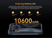 Smartphones robustes 6,583 pouces G99 12 Go + 256 Go Android 13 Mobile 10600 mAh Caméra de vision nocturne NFC Téléphone Cubot King Kong 9