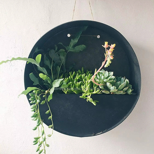 Porte-plantes mural de style moderne <span class=keywords><strong>en</strong></span> acier corten de 2 mm pour la maison et le jardin - Product Image 1