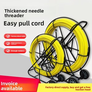 Herramienta para Enhebrar Cables, Guía para Tirar Cables, Escariador <span class=keywords><strong>de</strong></span> Conductos <span class=keywords><strong>de</strong></span> Fibra <span class=keywords><strong>de</strong></span> Vidrio, <span class=keywords><strong>Varilla</strong></span> para Limpiar Drenajes, Dispositivo para Enhebrar Cables <span class=keywords><strong>de</strong></span> Fibra Óptica - Product Image 2