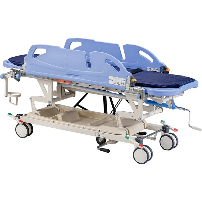 Hospital Emergency Transfer Trolley Clinical Manual Transfer Cart