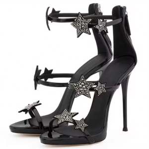 Nuevas Sandalias de Tacón Alto para Mujer 2025, Sandalias de Tacón de Aguja con Diseño de Estrellas de Diamantes 3D, Sandalias de Punta Abierta con Pequeños Diamantes de Imitación - Product Image 3