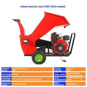 High Power Self-Propelled Orchard Grape Branch Shredder Community Landscaping Tree Branch for Straw <b>Wood</b> <b>Crushers</b> Motor Powered - Product Image 2