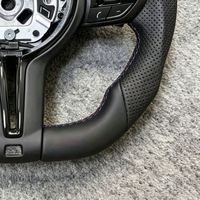 Volant pour BMW Série F 335i F30 F20 F48 M3 F80 F25 E90 E87 X5 E70 F01 F10 Noir Perforé en Cuir Plein Accessoires Auto