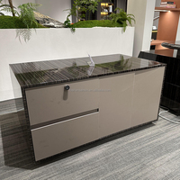 Haut de gamme luxe L en forme de I directeur bureau Table gestionnaire PDG patron mobilier de bureau E0 MDF Solutions bureau bureau bureau exécutif