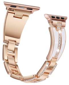 <span class=keywords><strong>Bracelet</strong></span> à <span class=keywords><strong>bracelet</strong></span> en métal à la mode de 22MM pour femmes Options multicolores en acier inoxydable respirant <span class=keywords><strong>Compatible</strong></span> <span class=keywords><strong>Apple</strong></span> <span class=keywords><strong>Watch</strong></span> <span class=keywords><strong>SE</strong></span> 6 5 - Product Image 6