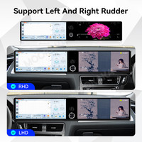 MOOKAKA Dual 12.3 inci Android untuk Audi Q5 2008-2016 Car Stereo Multimedia GPS Navi Wireless CarPlay Head Unit Radio DSP Auto