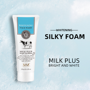 OEM ODM, leche pura, blanqueamiento, lavado de cara, refinar los poros ilumina la tez, <span class=keywords><strong>limpiador</strong></span> <span class=keywords><strong>facial</strong></span> para cara aceitosa - Product Image 5