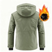 Chaqueta Acolchada de Invierno para Hombre - Parka Térmica con Capucha, Resistente al Viento, para Senderismo y Uso Diario - Logotipo Personalizado