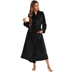 Winter Pyjama Vrouwen Lange Mouwen Comfortabele Flanel Dikke Gewaad Vest Vrouwen En Mannen Nachtjapon Koppels Luxe Pyjama set - Product Image 2