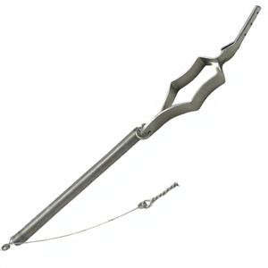Gancho de resorte de doble punta con abrazadera Instrumento quirúrgico de acero inoxidable de 31cm para neurocirugía - Product Image 1