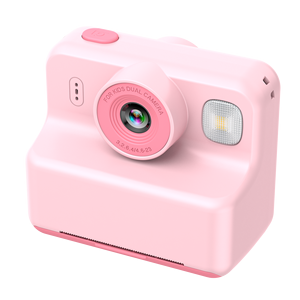 Appareil photo numérique pour enfants PC02, double objectif, WiFi, MP3, jeu, impression en un clic, enregistrement, filtre, appareil photo jouet avec lumière LED pour enfants - Product Image 1