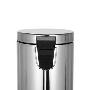 Poubelle à pédale en acier inoxydable 2 kg, argentée, pour cuisine, salle de bain, chambre à coucher - Product Image 4